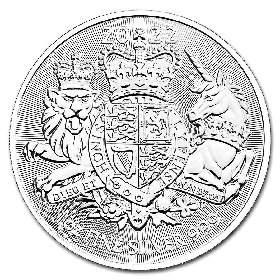 Stříbrná mince Royal Arms 1 oz (2022)