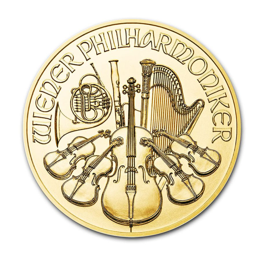 Zlatá mince Wiener Philharmoniker 1/25 oz