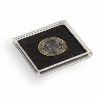 Čtvercová plastová kapsle Quadrum (39) na stříbrné mince Maple, Britannia, Krugerrand