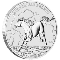 Stříbrná mince Australian Brumby 1 oz (2024) 125. výročí mincovny