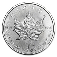Stříbrná mince Canadian Maple Leaf 1 oz (2022)