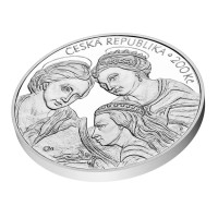 Silver coin 200 CZK Karel Škréta 350th anniversary of his death PROOF