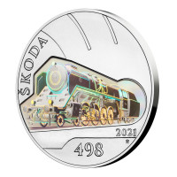 Stříbrná mince ČNB 500Kč Parní lokomotiva Š498 Albatros STANDARD