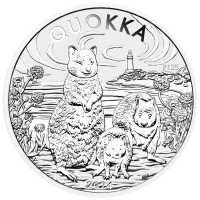 Stříbrná mince Quokka 1 oz (2024) 125. výročí mincovny