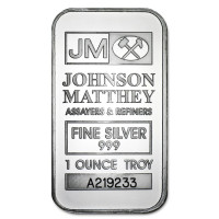 Stříbrný slitek Johnson Matthey 1 oz