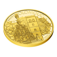 Zlatá mince ČNB 5.000 Kč Olomouc PROOF