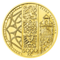 Gold coin ČNB 5.000 Kč Olomouc STANDARD