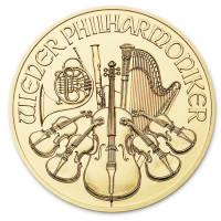 Zlatá mince Wiener Philharmoniker 1/10 oz 2021