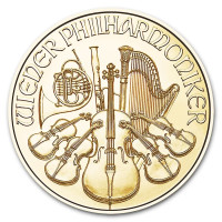 Zlatá mince Wiener Philharmoniker 1/10 oz 2025