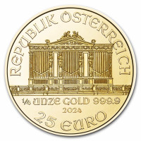 Gold coin Wiener Philharmoniker 1/4 oz