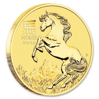 Zlatá mince Year of the Horse - Rok Koně 1/4 oz (2026)