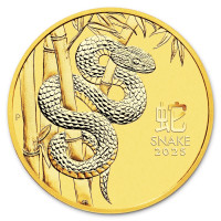 Zlatá minca Year of the Snake - Rok Hada 1/4 oz (2025)